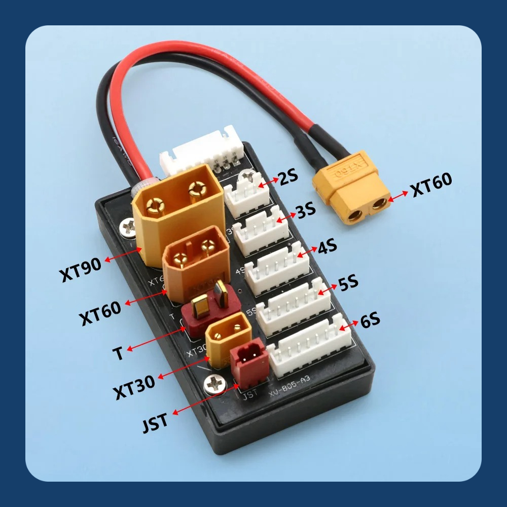 Lipo Parallel Charging Board - 2-6S Lipo Battery Parallel Charging Board