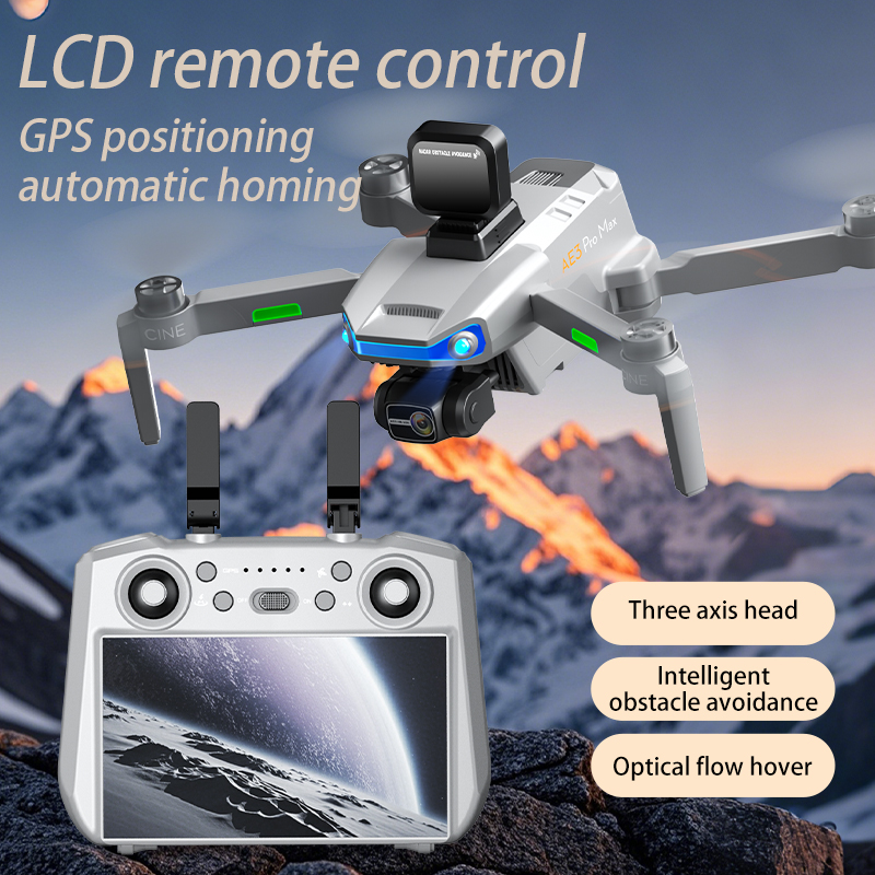 Drone Rc Helicopter With Camera - AE3 PRO Max NEW LCD SC