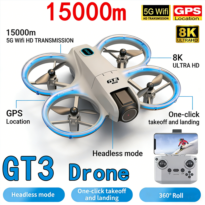 New GT3 MAX Drone 8K HD Aerial - Drone Without Rc 评论和价格