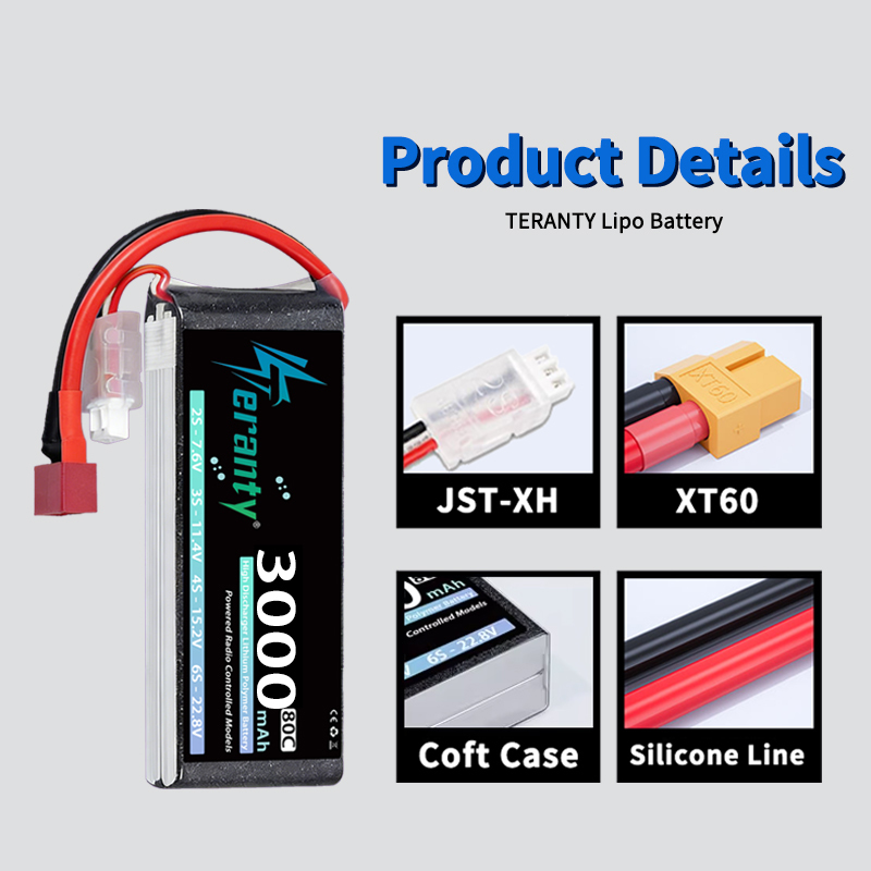 TERANTY 2S 3000mAh Lipo Batter - Drone Lipo Battery 评论和价格