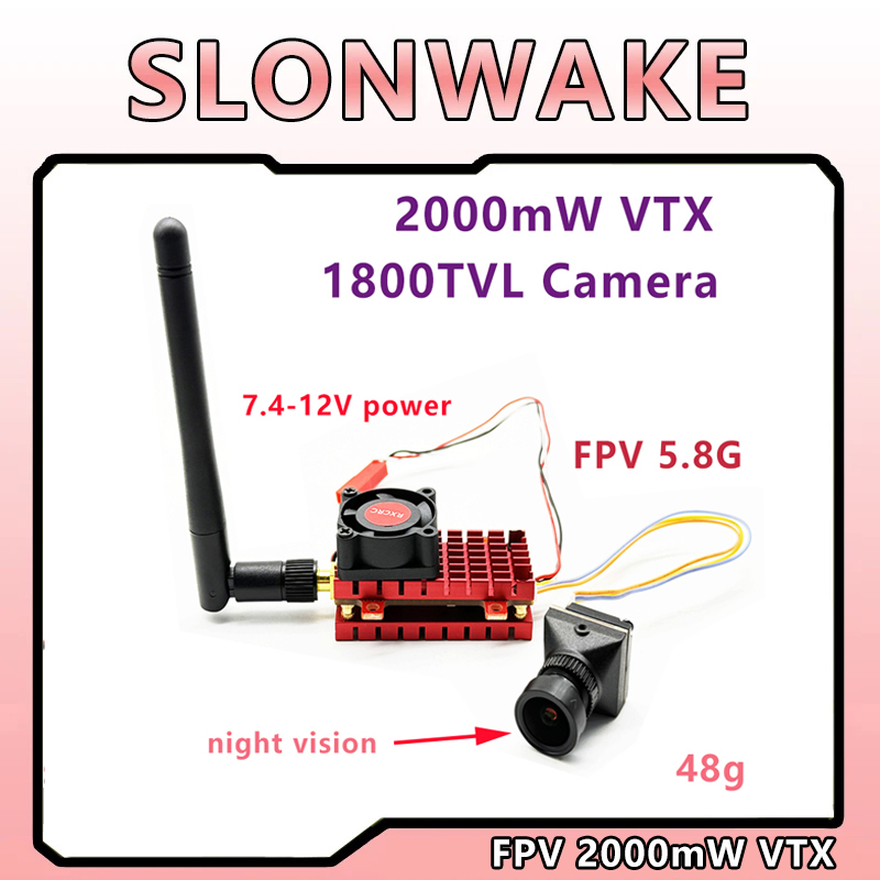 SLONWAKE 2W 2000mW 5.8G VTX Tr - Quadcopter Frame 评论和价格