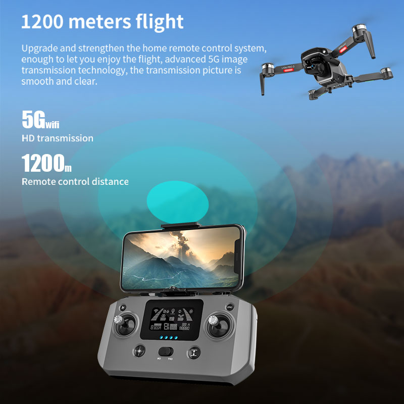L106 Pro 3 Drone 5G WIFI FPV F - Drone Rc Helicopter With Camera 评论和价格